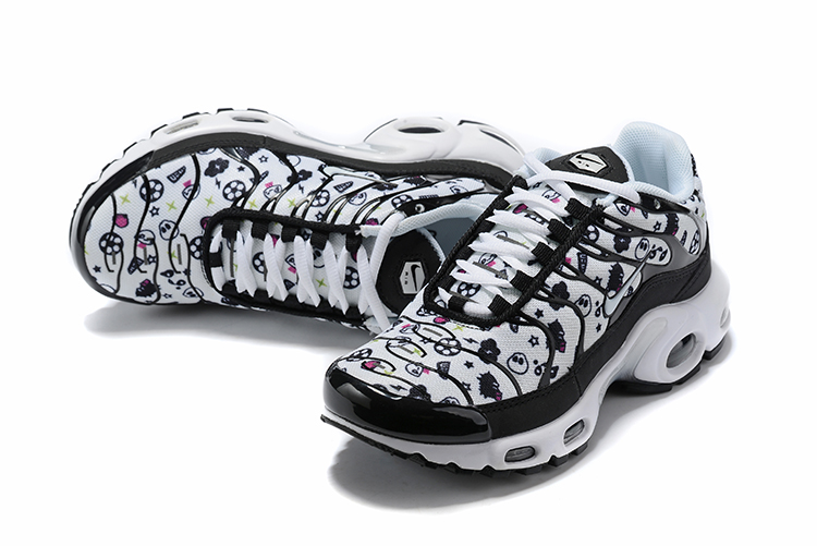 2020 Women Nike Air Max PLUS TN White Black Shoes